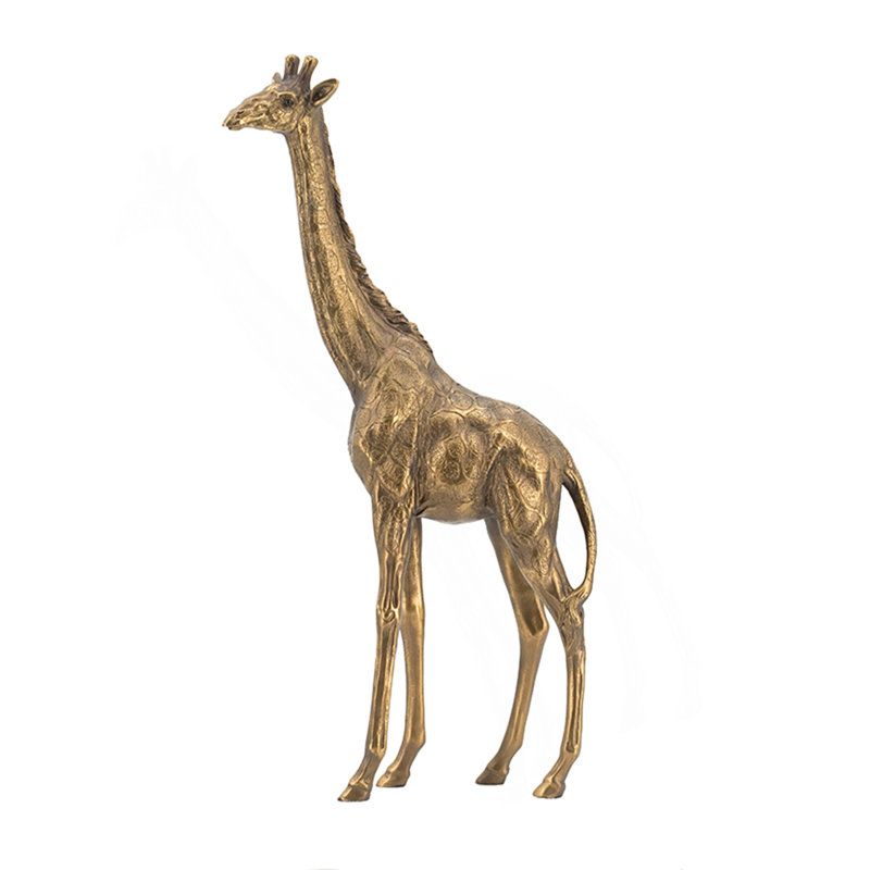 8.3X2.8X15.9" Giraffe Statuette, Animal Statue Decor