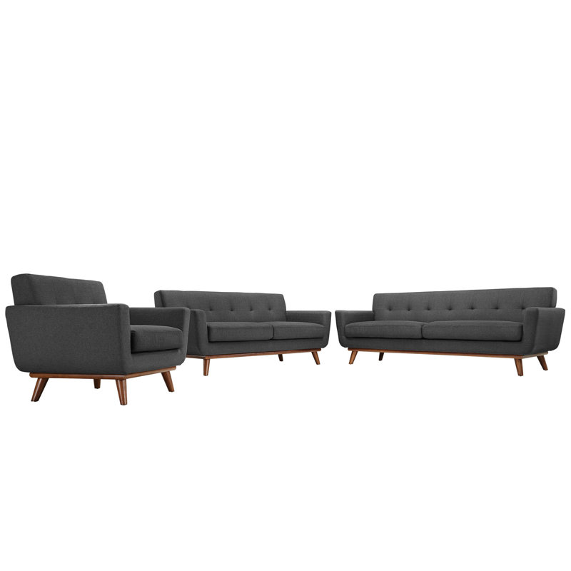 Causeuse et fauteuil Modway Engage, Gris