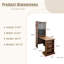 Bureau pliant avec rangement - Bureau d'ordinateur compact pour les petits espaces