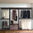 Industrial Walk-In Closet, Gray Color, Solid Wood, Extra Deep Storage, Heat Surface Style Wood Rustic Gray, Metal Frame, Water , Long Lasting