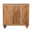 Armoire 2 portes en rotin et chêne