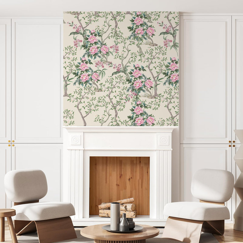 Bordure florale pelez et collez, L 48 po x l 48 po