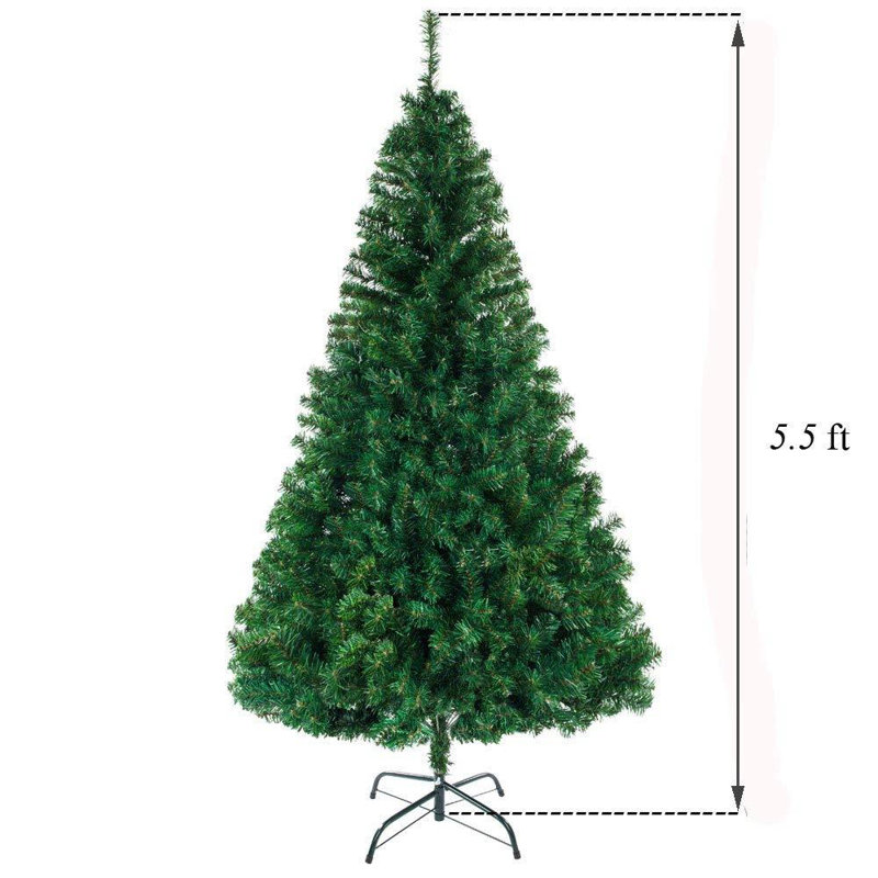 Sapin de Noël artificiel vert, 5,5 pi