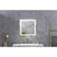 Miroir de salle de bain 36 po x 36 po à DEL avec façade et rétroéclairage, miroir de meuble-lavabo mural, anti-buée, mémoire, 3 couleurs, réglable en continu