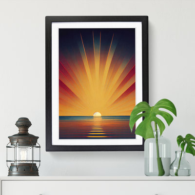An Deco Sunrise Vol.4 Framed Print