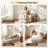 35" Bonless Convertible Sofa Bed, Corduroy Accent Chair, High-Density Foam Lounge Sofa for Small Spaces-1736574971