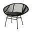 Chaise d'extérieur chic en panier - gris, fer et plastique, 30,38 po Hauteur, 23,17 largeur, 37,25 profondeur, 11,3 lb, assemblage requis moderne avec coussins H, l, P, nécessaire