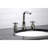 Kingston Brass Millennium Two-Handle 3-Hole Deck Mount Widespread Bathroom Faucet with Brass Pop-Up Drain-30370110