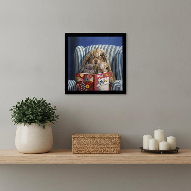 The Talk Black Framed Print Wall Art