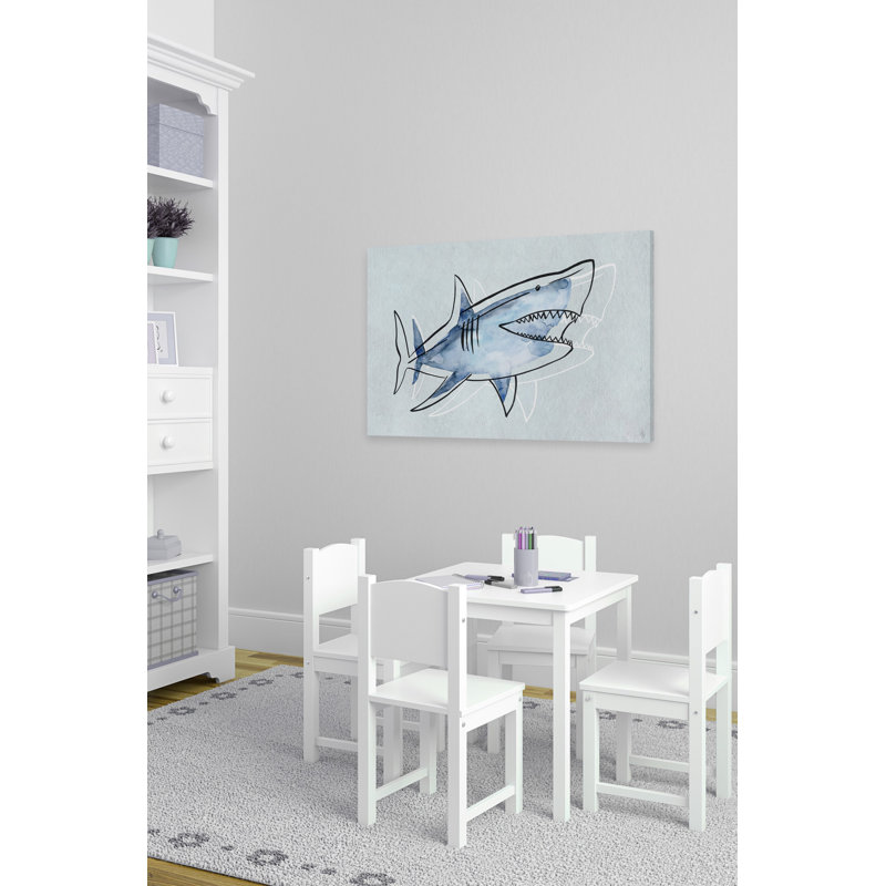 Great Shark II - Print on Canvas, 30" H x 45" W x 1.5" D