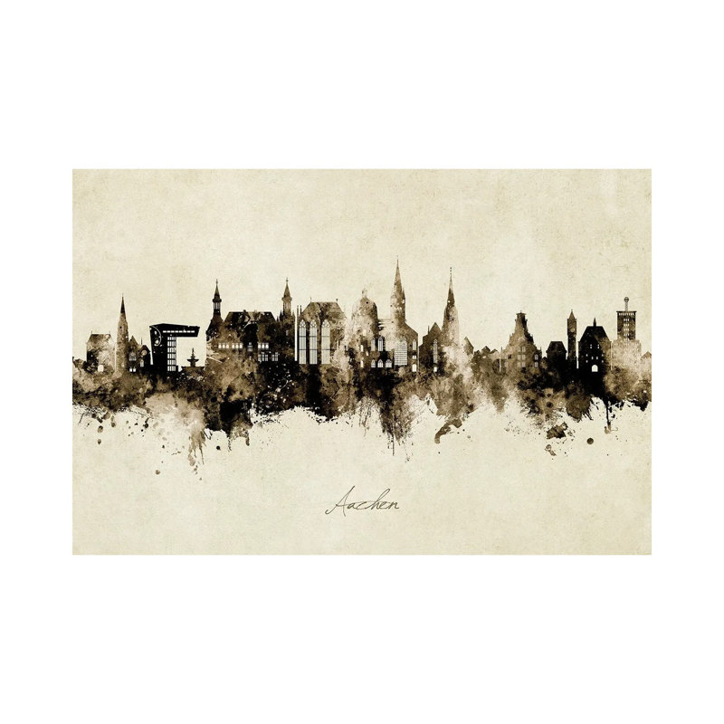Aachen, Allemagne, horizon de Michael Tompsett, impression sur toile tendue, H 26 po x l 40 po x P 1,5 po
