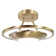 Mcroberts Modernistic Semi Flush Eco Friendly LED Ceiling Light Fitting in Brushed Finish