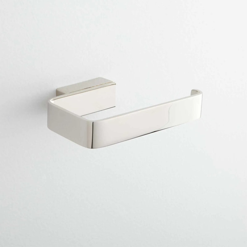 Newberry Collection Wall-Mount Toilet Paper Holder, Polished Nickel