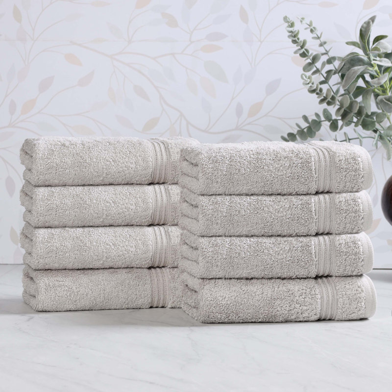 Oleg Heritage Egyptian Cotton Soft Absorbent Luxury Hand Towel, Argent argent