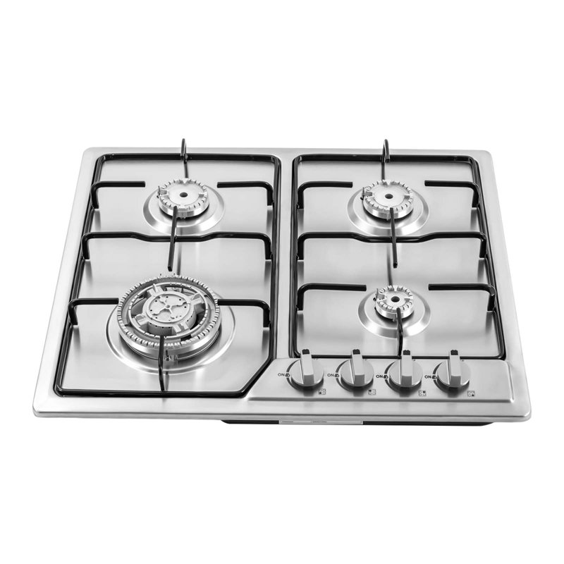 Cuisinière à gaz en acier inoxydable