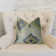 Coussin décoratif en lin fait main Native Trail Dew