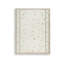 Tapis grand motif touffeté à la main Dotty, motif géométrique, laine crème 8 x 10