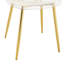 Fauteuil transparent confortable et confortable pour les repas - expérience relaxante Élégant siège à pieds en métal doré Design chic