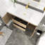 Meuble-lavabo simple avec plateau Makkiyah-522069171