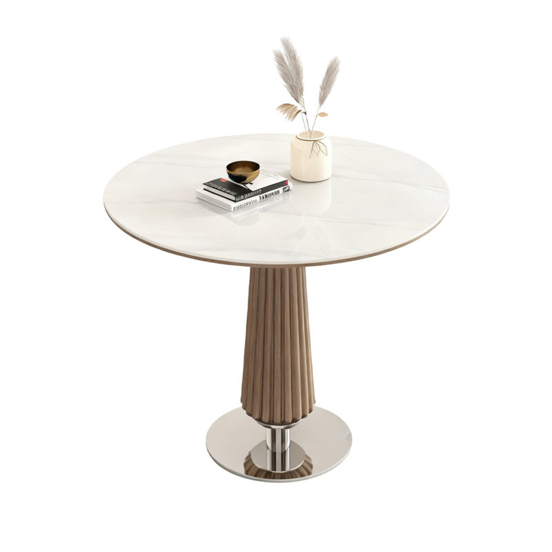 Table de salle à manger en noyer, Blanc