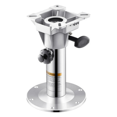 12.76" To 18.7" Adjustable Boat Seat Pedestal, Aluminum Alloy Boat Chair Base With Locking Design, Waterproof & Rust-resistant For Fishing And Boating Enthusiasts