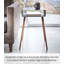Yamazaki Home Tall Side Table With Storage Shelf, Rectangular Accent Bedside End Table, Steel + Wood-67082240