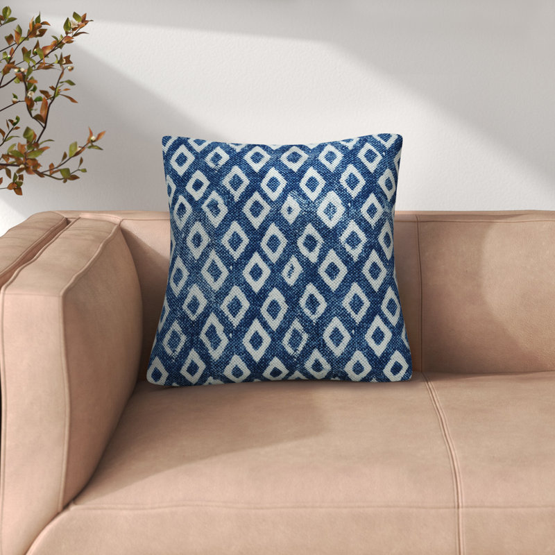 Hales Geometric Cotton Reversible Throw Pillow