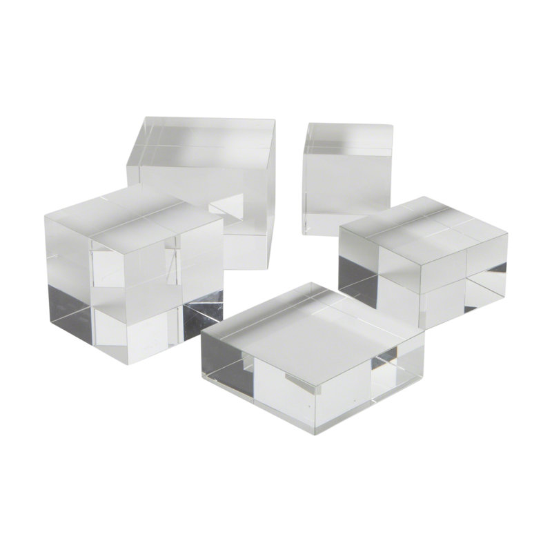 Crystal Cube Riser, 3" H x 5" W x 5" D