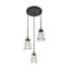 Luminaire suspendu géométrique 3 lumières grappe Marine Park-422386854