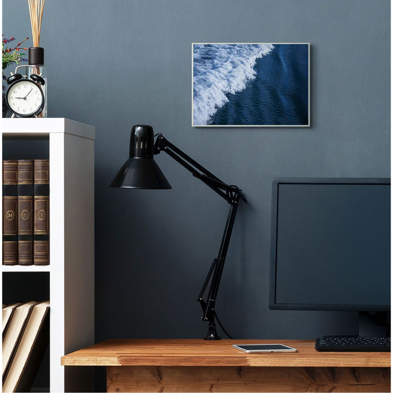«Blue Ocean Wave Crash», impression, H 10 po x l 15 po x P 0,5 po, Plaque murale