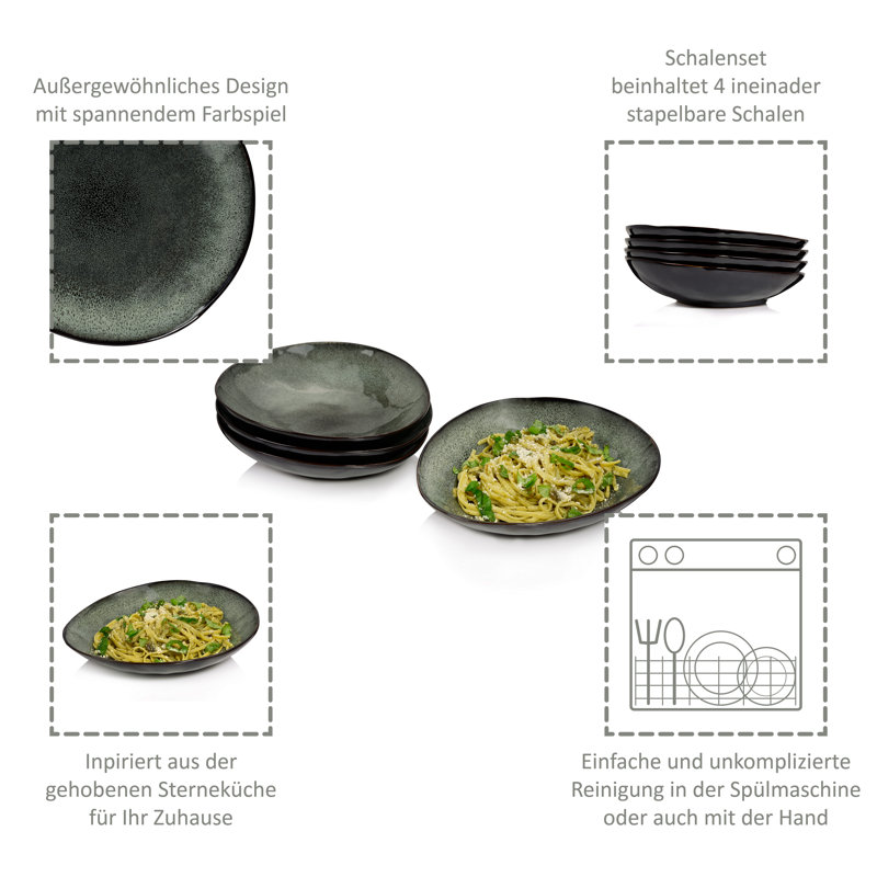 Myres 4 Piece Pasta Bowl Set