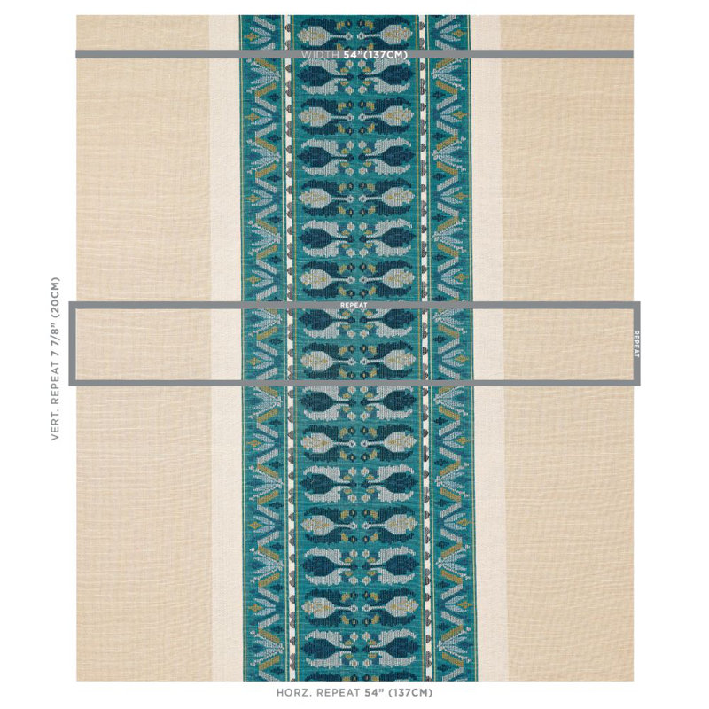 Tissu de broderie Sandor, Paon