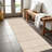 Rug Runners Washable - Moroccan Hallway Runner Rug Non Slip Kitchen Runner Low Pile Soft Indoor Floor Mat Front Door for Bedroom Entryway Laundry Beige-390691191