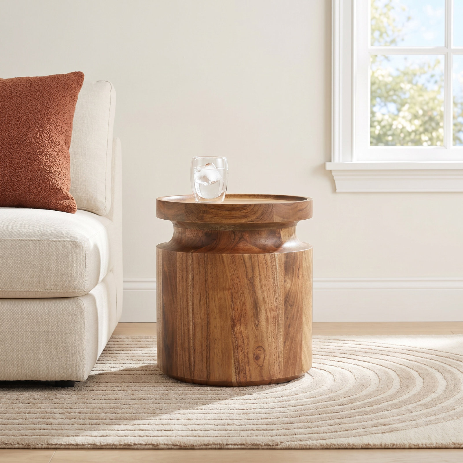 Turn Solid Wood End Table