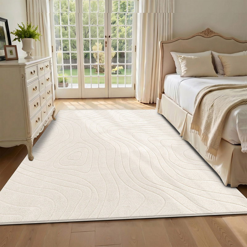 Tapis d'intérieur moderne antidérapant lavable Modern, Rectangle 60 po x 84 po