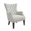 Fauteuil à oreilles capitonné Hannah-2062625709