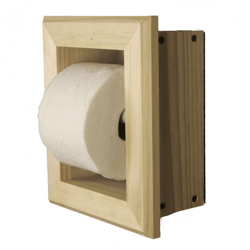 Porte-papier hygiénique encastré Tracy, Naturel