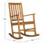 Chaise berçante d'extérieur en bois massif-27430696