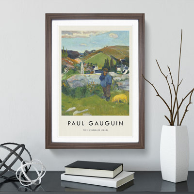 The Swineherd by Paul Gauguin - Picture Frame Painting