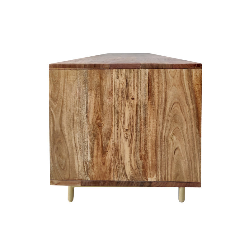 Carena Unfinished TV Stand, Oak