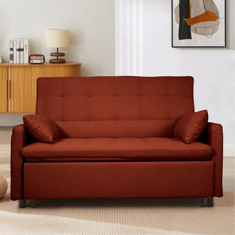 Pull-Out Sofa Bed, Red