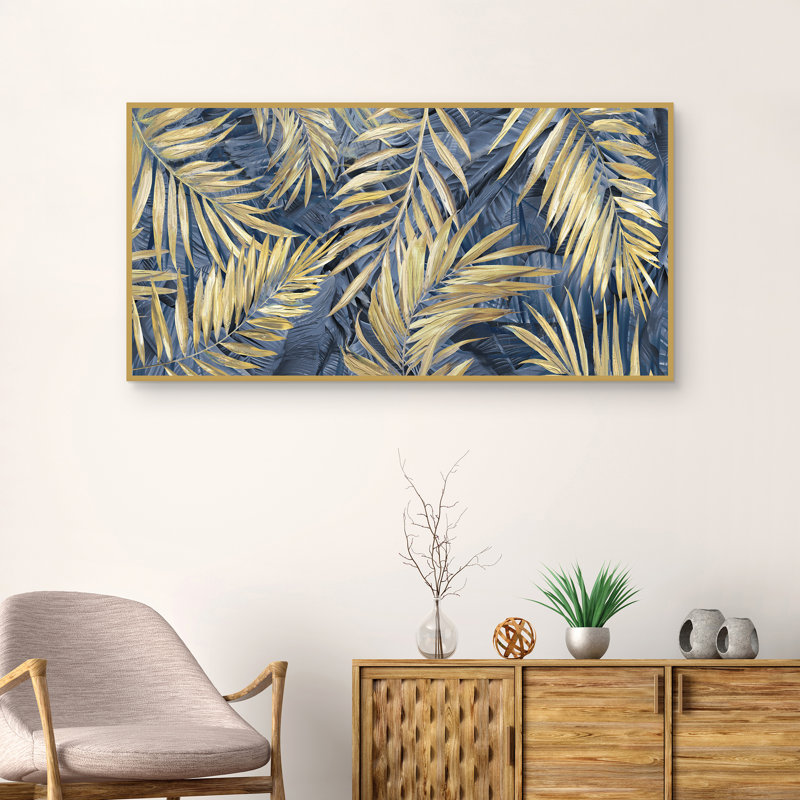 Gilded Fronds R By Studio Arts Framed Wall Art