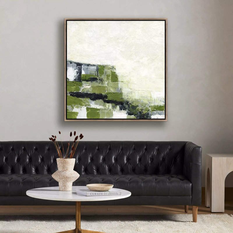 Envision Painting by Melanie Biehle, 40" H x 40" W, Rustic Walnut Framed