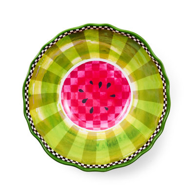 Bol de service en mélamine et melon d'eau