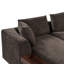 Canapé modulaire avec canapé en forme de L de 93,7 po et compartiment de rangement en bois pour le salon, brun-129891937