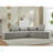 128"Minimalist Cloud Sectional Couch ,Modern Couches ,4-Seater ,No Assembly,Two Modular Sofa,Boucle Teddy Fabric, Upholstered , Anti-Wrinkle Fabric-1980883312