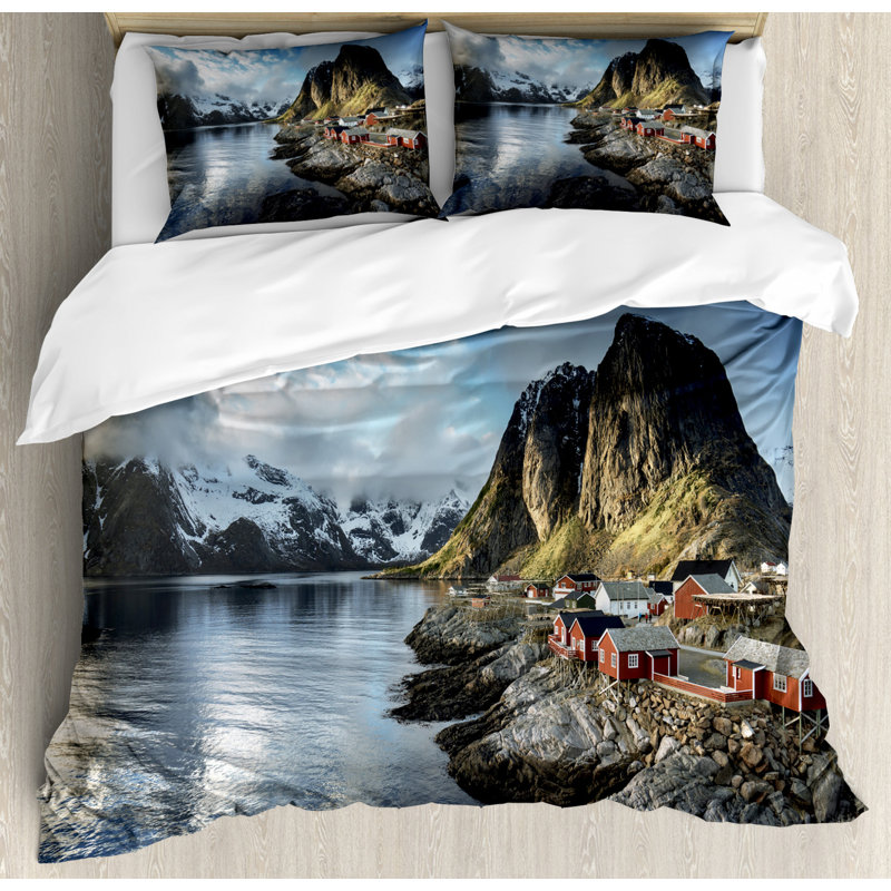 Coastal Floral Duvet Cover