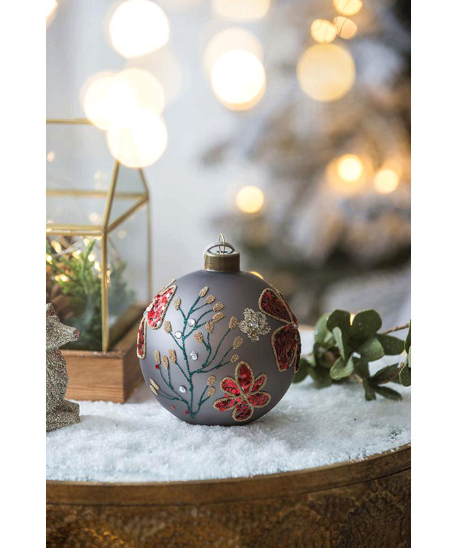 Boules de Noël, boules de Noël suspendues en verre pour décorations de fêtes, 12