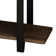 Alezzi 48" Wide Rustic Industrial Solid Wood and Metal Frame Entryway Bench With 1 Shelf