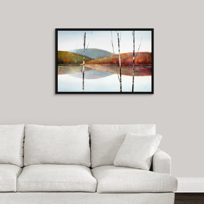 « calme eaux vii », peinture sur toile